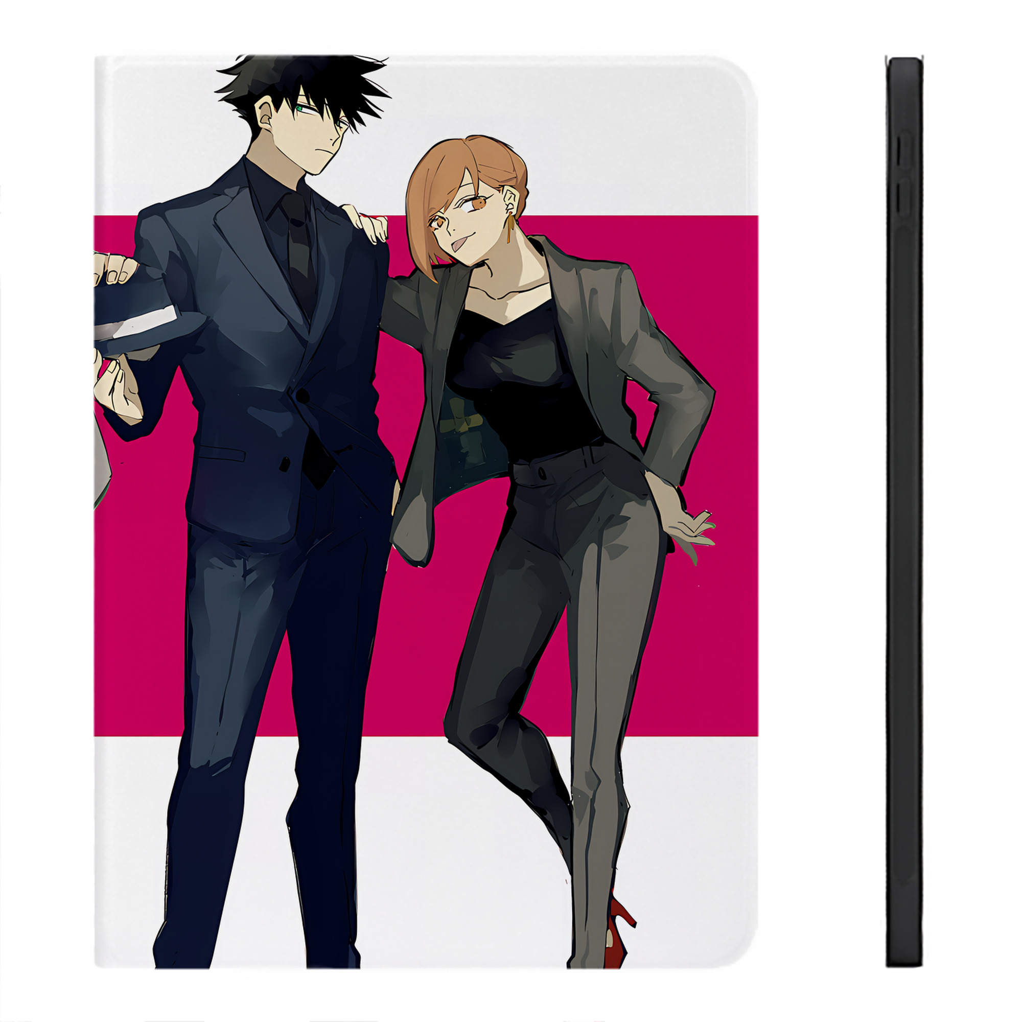 （画像用） 呪術廻戦 Jujutsu Kaisen IPadケース ペンホルダー付き ブックスタイルデザイン